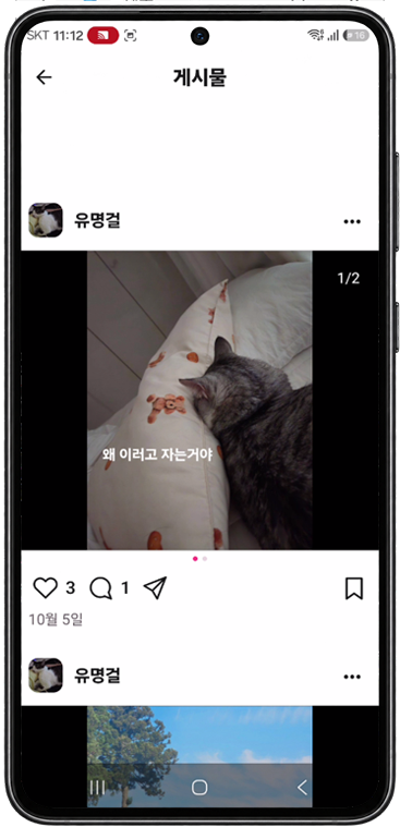 친구의 게시물